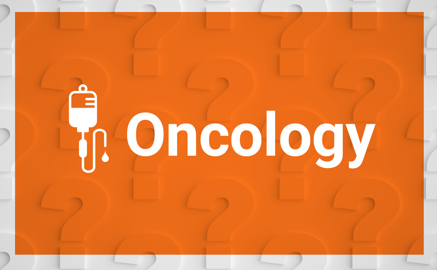 Oncology with infusion symbol